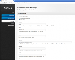 gitstack ldap configuration