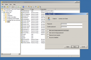 new user git active directory